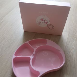 유비맘 캐릭터 실리콘 흡착 식판_색상 랜덤발송 — 4.5점을 준 리뷰어가 2021년 3월 올린 사용 사진