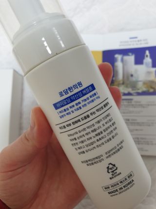 [바이로담] 저자극 약산성버블 폼 폼클렌징 150ml — 4점을 준 리뷰어가 2021년 3월 올린 사용 사진
