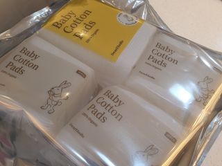 디어엘로디 프리미엄 유기농 유아 솜티슈 40매 3Pack +60매 1Pack 혼합형 — 5점을 준 리뷰어가 2021년 4월 올린 사용 사진