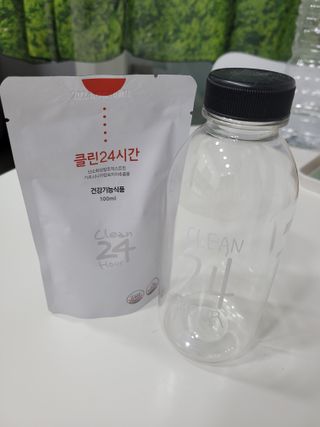 클린24시간 1BOX(5포) + 전용보틀(500ml) — 5점을 준 리뷰어가 2023년 4월 올린 사용 사진