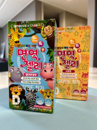 다나음 셀렌에 빠진 아연면역젤리 열대과일맛+사과맛 — 5점을 준 리뷰어가 2023년 7월 올린 사용 사진
