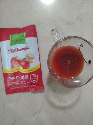 제이제이바이오 더단마토 프리미엄주스 100ml 30팩입 - 무설탕 스테비아 토마토즙 — 5점을 준 리뷰어가 2022년 1월 올린 사용 사진