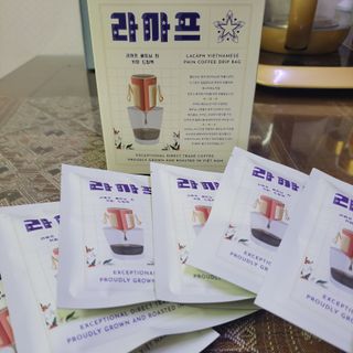 라까프 베트남 핀 커피 드립백 7개입 — 5점을 준 리뷰어가 2022년 9월 올린 사용 사진
