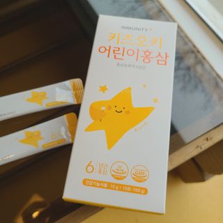 [이뮤니티플러스]우리아이 면역오키, 건강오키 _ 키즈오키 어린이홍삼 10포 1box — 5점을 준 리뷰어가 2022년 3월 올린 사용 사진