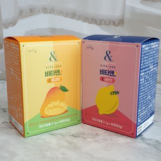 비타앤C 레몬맛, 망고맛 — 5점을 준 리뷰어가 2021년 4월 올린 사용 사진
