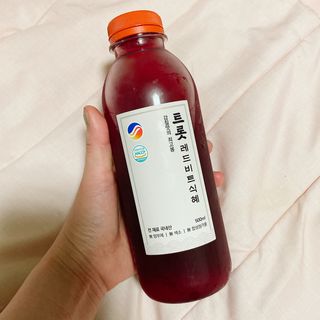트롯전통식혜 트롯레드비트식혜 1리터 +500리터 — 5점을 준 리뷰어가 2021년 5월 올린 사용 사진