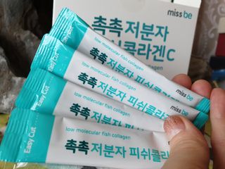미스비 촉촉 저분자 피쉬콜라겐C — 5점을 준 리뷰어가 2021년 7월 올린 사용 사진