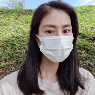 케이퓨리 KF80 덴탈 귀편한 숨쉬기편한 마스크 50매 — 4점을 준 리뷰어가 2022년 10월 올린 사용 사진