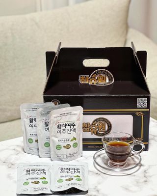 참유원 특허제조 활력 여주진액 여주즙 50포 — 5점을 준 리뷰어가 2022년 1월 올린 사용 사진