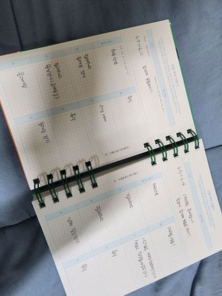 리훈 숨은라인찾기 운동일지 다이어트 일기 식단 다이어리 습관 계획표 — 5점을 준 리뷰어가 2023년 6월 올린 사용 사진