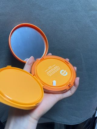 광동생활건강 MF[광동] 비타500✨주름개선·미백·SPF50+🌞퍼펙트쉴드 빅 선쿠션 본품 — 5점을 준 리뷰어가 2024년 5월 올린 사용 사진