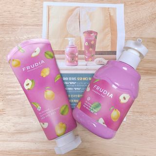 [후르디아] 과즙 뿜뿜_모과 바디워시+바디에센스 세트 — 4점을 준 리뷰어가 2021년 2월 올린 사용 사진