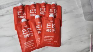 [덜다] 든든 식물성 단백질 쉐이크 40g X 7입 (곡물/딸기) — 5점을 준 리뷰어가 2023년 8월 올린 사용 사진