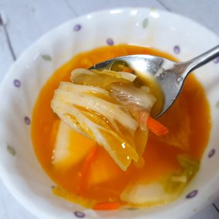 셰프애찬 단호박 백김치 1kg — 5점을 준 리뷰어가 2022년 10월 올린 사용 사진