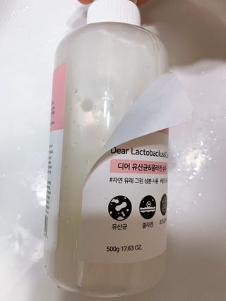 디어 유산균 앤 콜라겐 샴푸 — 5점을 준 리뷰어가 2021년 2월 올린 사용 사진
