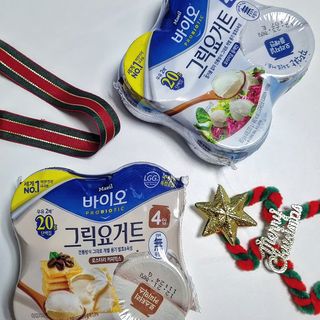 매일바이오 그릭요거트 오리지널 플레인 4개, 로스터리 커피믹스 4개 — 3점을 준 리뷰어가 2021년 12월 올린 사용 사진