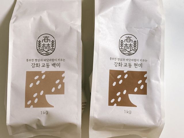풍부한 햇살과 바닷바람이 키우는 강화 교동 쌀 [백미1kg, 현미 1kg] 세트 리뷰 사진