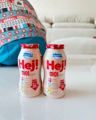 [구매평]▪︎ 덴마크 하이(Hej!) 브랜드 패키지(요구르트, 그릭요거트)only 로켓프레쉬 — 5점을 준 리뷰어가 2025년 5월 올린 사용 사진