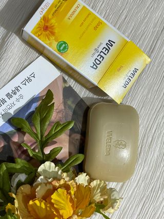 벨레다 카렌듈라 솝& 씨벅쏜 미니 핸드크림 세트 — 4.5점을 준 리뷰어가 2021년 8월 올린 사용 사진