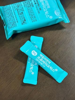 앙팡 패밀리면역 프로바이오틱스 2g x 100포 — 5점을 준 리뷰어가 2022년 10월 올린 사용 사진