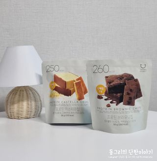 신상품) 딜라이트 프로젝트 프로틴  브라우니칩/ 카스테라칩 총 6EA — 5점을 준 리뷰어가 2022년 6월 올린 사용 사진