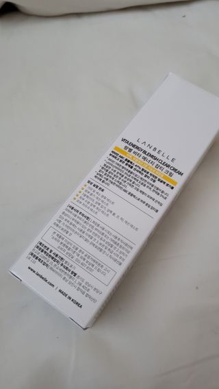 랑벨 비타 에너지 잡티 크림 75ml (피부 속 기미완화크림) — 5점을 준 리뷰어가 2022년 5월 올린 사용 사진