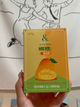 비타앤C 레몬맛, 망고맛 — 5점을 준 리뷰어가 2021년 6월 올린 사용 사진