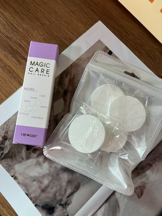 1+2 뷰젤 매직케어 손톱영양제+스톤푸셔+코인타올 셀프 네일케어 — 5점을 준 리뷰어가 2022년 10월 올린 사용 사진
