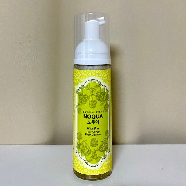 노쿠아 물없이 감는 올인원 드라이 노워시 샴푸 폼클렌저 200ml 리뷰 사진