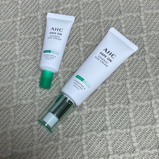 [AHC] 세이프온 에센스 선크림 올리브영 스페셜 증정 기획세트 — 5점을 준 리뷰어가 2022년 6월 올린 사용 사진