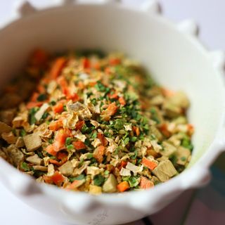 해풀잎 누구나 김밥*1ea [(혼합야채 35g *1ea,  김밥김 (5g, 5ea),  양념간장 (6g, 5ea), 참기름(5g, 2ea)] — 4점을 준 리뷰어가 2022년 7월 올린 사용 사진