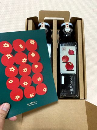 [바이윙클] 페르시아 유기농 석류 착즙주스 750ml 2병 + 선물박스 세트 — 5점을 준 리뷰어가 2022년 3월 올린 사용 사진