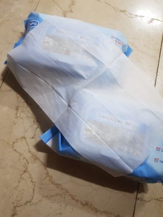 햅스 세균없는 주방 대형 2팩, HAPS sanitizer wipe — 5점을 준 리뷰어가 2021년 12월 올린 사용 사진
