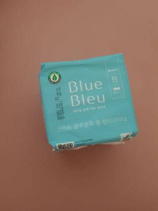 블루블루 유기농 순면 커버 생리대 — 5점을 준 리뷰어가 2021년 1월 올린 사용 사진