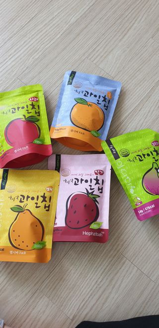 아비삭과일칩 5종 /딸기,사과,배,귤,무화과 5종 — 5점을 준 리뷰어가 2021년 4월 올린 사용 사진