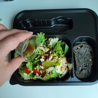 참살이도시락 작심삼일 샐러드도시락 3개 맛보기 새벽배송 또는 택배배송 — 5점을 준 리뷰어가 2021년 8월 올린 사용 사진