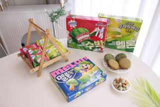 2024 오리온 여름한정판 초코파이 수박 / 후레쉬베리 멜론 / 멜론송이 — 5점을 준 리뷰어가 2024년 8월 올린 사용 사진