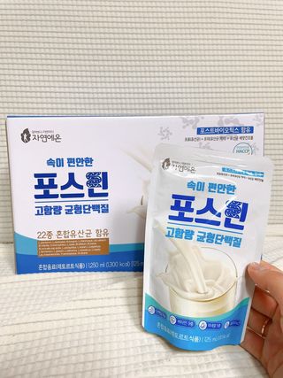 자연에온 마시는 프로틴 고함량 균형단백질 음료 포스틴 125ml 10개입 1BOX — 5점을 준 리뷰어가 2021년 5월 올린 사용 사진