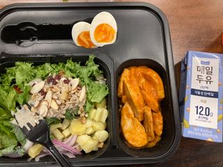 참살이도시락 작심삼일 샐러드도시락 3개 맛보기 새벽배송 또는 택배배송 — 5점을 준 리뷰어가 2021년 7월 올린 사용 사진