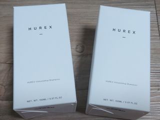 [HUREX] 휴렉스 볼류마이징 탈모완화 기능성 샴푸 150ml x 2개 — 4점을 준 리뷰어가 2021년 10월 올린 사용 사진