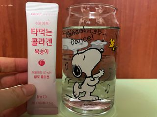 [음료수 대신 가능!]  빠르게 흡수되는 아임오 타먹는 콜라겐 1박스 — 5점을 준 리뷰어가 2023년 3월 올린 사용 사진