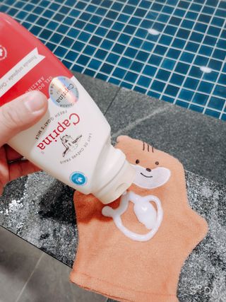 (구패키지)카프리나 프레쉬 산양밀크 어메이징 바디워시 500ml(오리지널향) — 5점을 준 리뷰어가 2023년 2월 올린 사용 사진