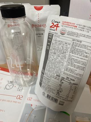 클린24시간 1BOX(5포) + 전용보틀(500ml) — 4점을 준 리뷰어가 2023년 5월 올린 사용 사진