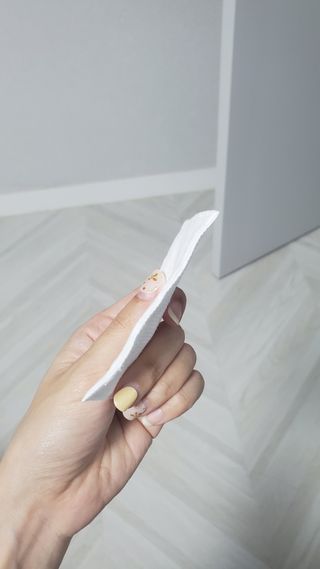 디어엘로디 프리미엄 유기농 유아 솜티슈 40매 3Pack +60매 1Pack 혼합형 — 5점을 준 리뷰어가 2021년 4월 올린 사용 사진