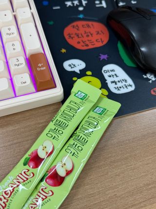 나우 [올바이오] 유기농 애플사이다비니거 애사비 스틱 20g x 15입 — 5점을 준 리뷰어가 2025년 1월 올린 사용 사진