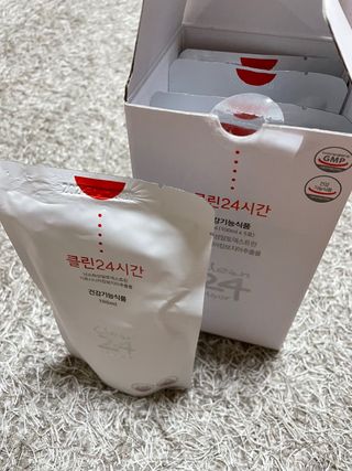클린24시간 1BOX(5포) + 전용보틀(500ml) — 4.5점을 준 리뷰어가 2023년 4월 올린 사용 사진