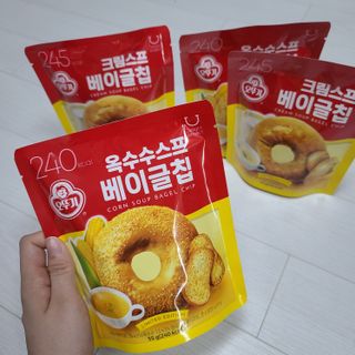 딜라이트 프로젝트 오뚜기스프 베이글칩 2종 — 5점을 준 리뷰어가 2021년 8월 올린 사용 사진