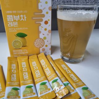 참앤들황토농원 7가지 맛! 탄산 톡톡! 스파클링! 데이앤 콤부차 7종 10포 1박스씩 ★총 7박스★ — 5점을 준 리뷰어가 2023년 2월 올린 사용 사진