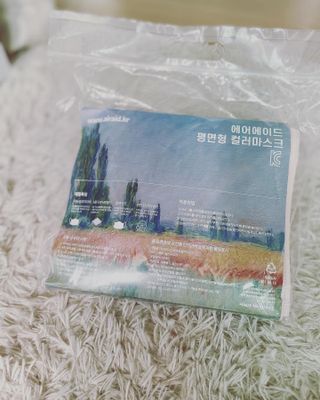 에어에이드 컬러 덴탈 마스크 — 5점을 준 리뷰어가 2021년 8월 올린 사용 사진