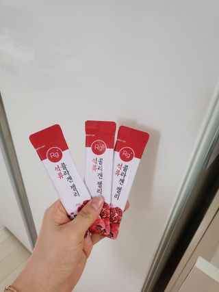 함초록 Rg+ 석류콜라겐젤리 — 5점을 준 리뷰어가 2021년 3월 올린 사용 사진